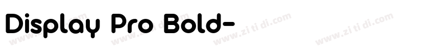 Display Pro Bold字体转换 Display Pro Bold字体转换